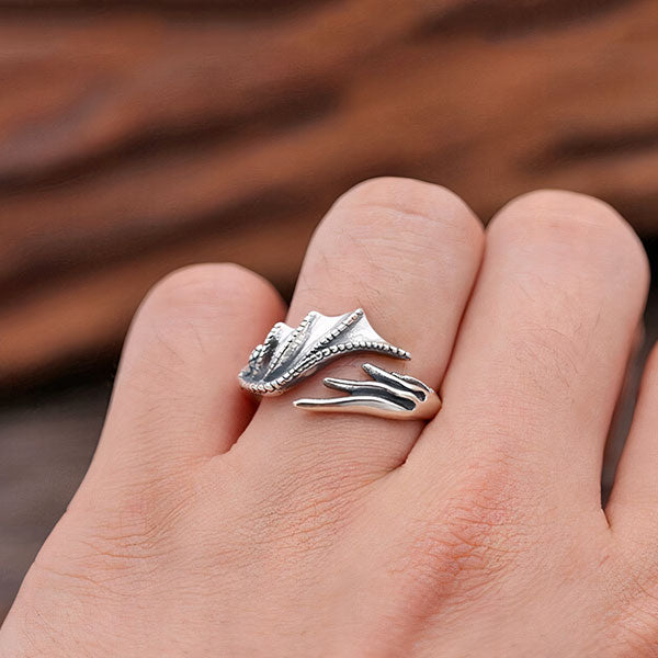 Bague dragon ailés