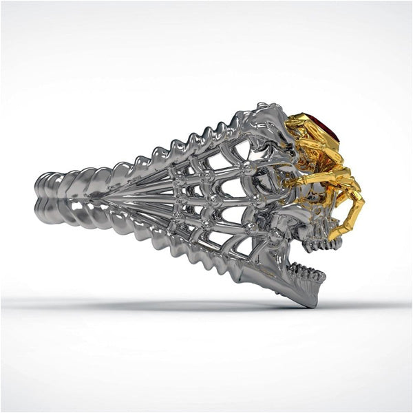 Bague dragon araignée