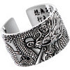 Bague dragon argent