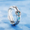 Bague dragon azur