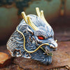 Bague dragon biker vintage