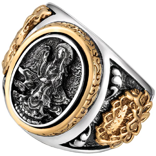 Bague dragon bouddhiste