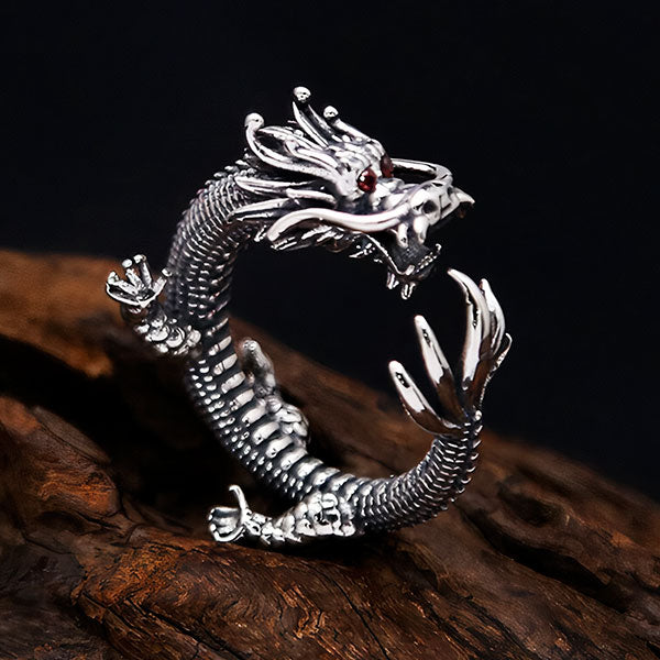 Bague dragon conquérant