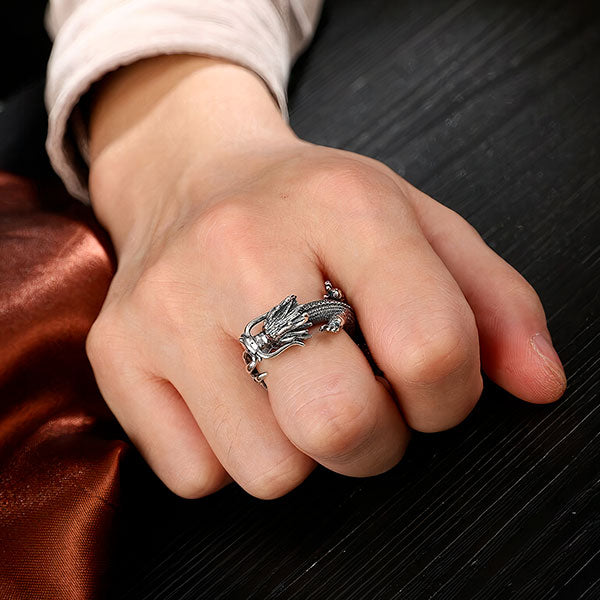 Bague dragon conquérant