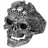 Bague dragon crâne