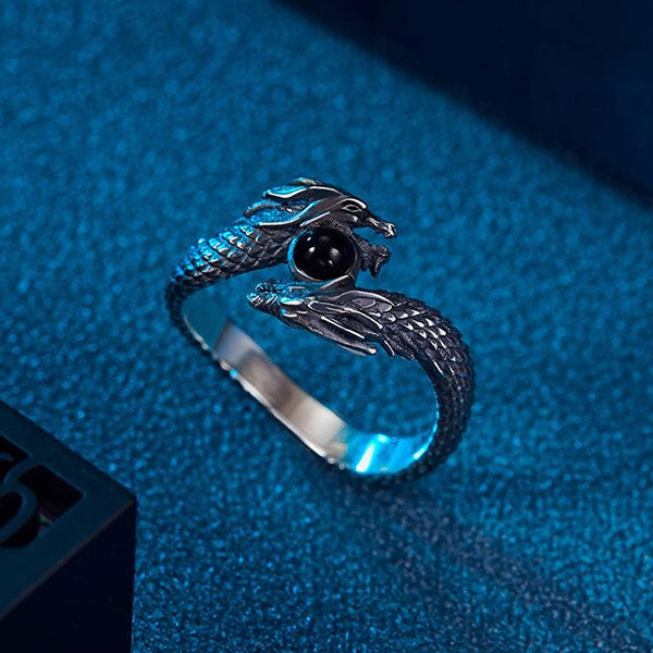 Bague Dragon Double