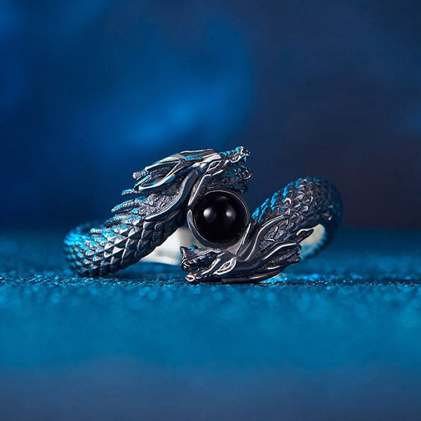 Bague Dragon Double