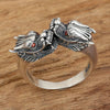 Bague dragon duo