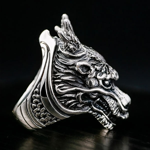 Bague dragon eau