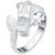 Bague dragon femme argent