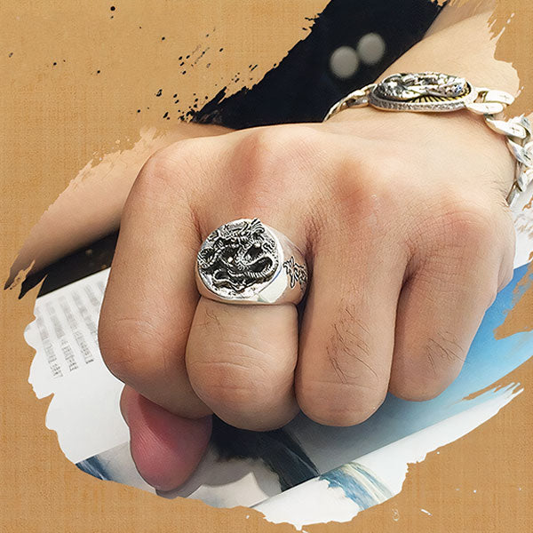 Bague dragon Feng Shui