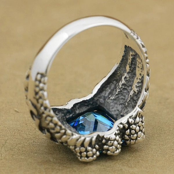 Bague Dragon Griffe Argenté (Argent)