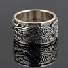 Bague dragon homme argent