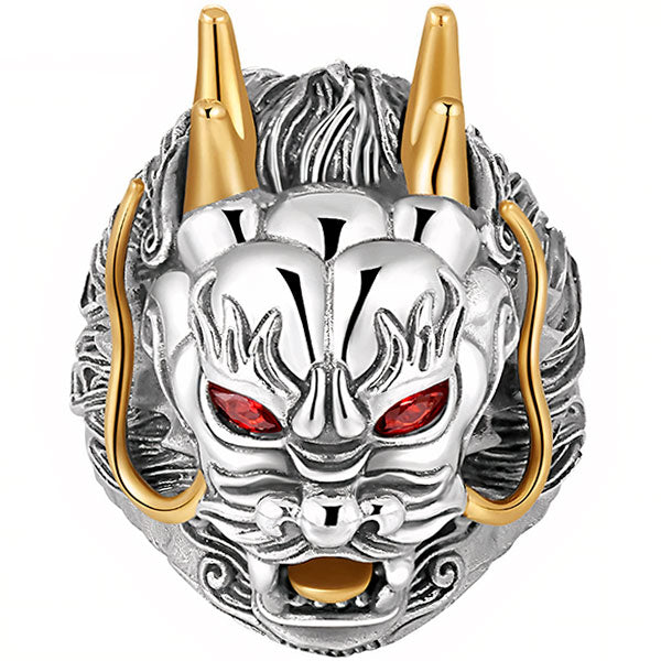 Bague dragon homme