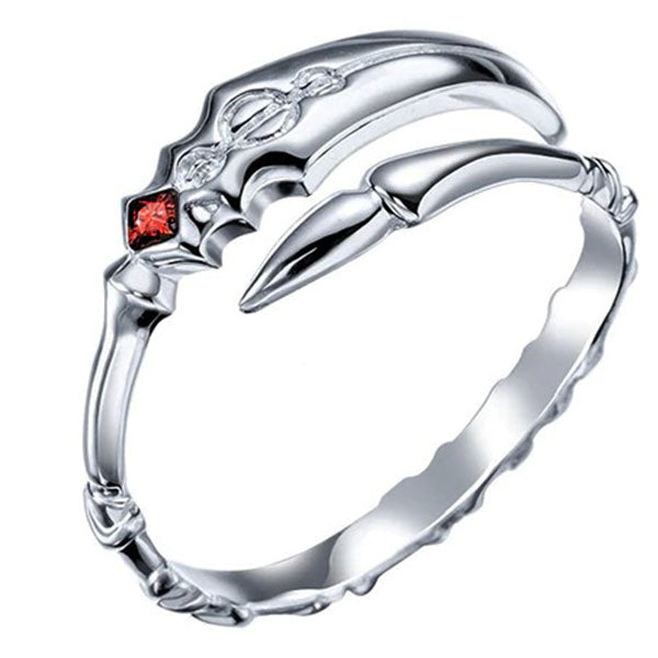 Bague dragon lame ardente