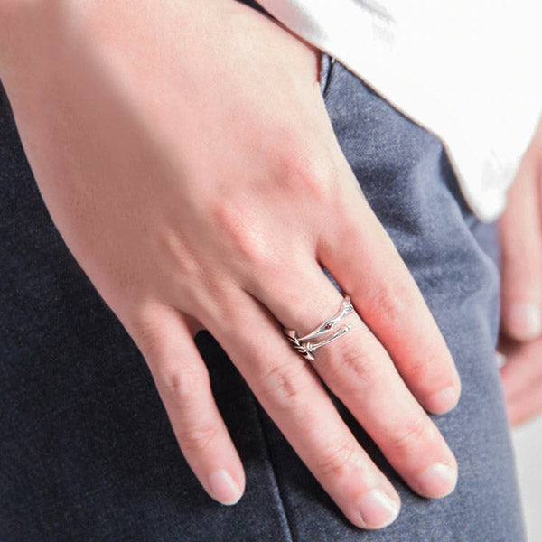 Bague Dragon Oeil Rouge