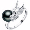 Bague dragon perle fantaisiste