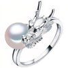 Bague dragon perle fantaisiste