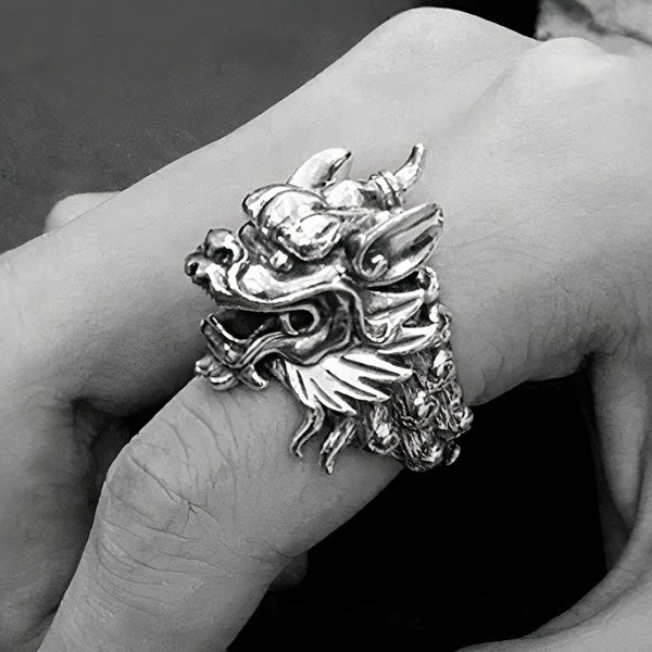 Bague dragon pyromane