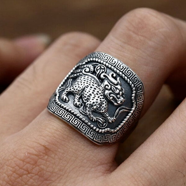 Bague dragon Qilin