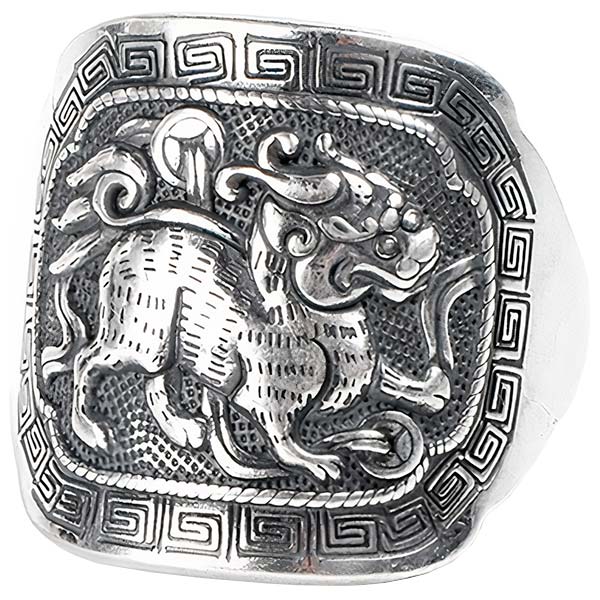 Bague dragon Qilin
