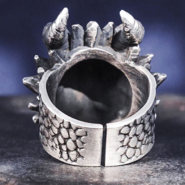 Bague Dragon Réaliste (Argent)