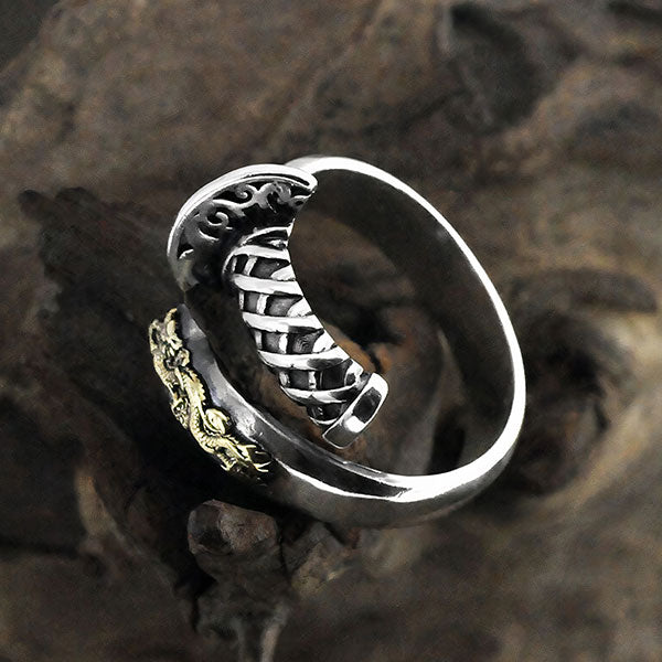 Bague Dragon Samouraï