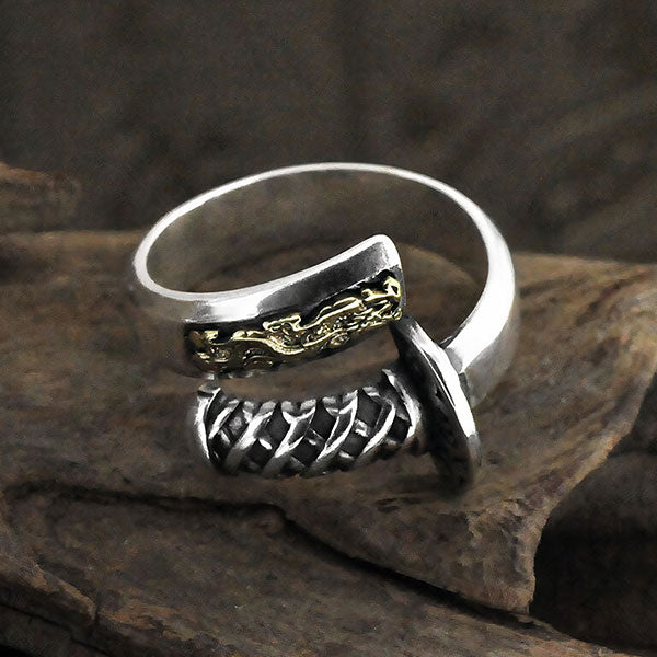 Bague Dragon Samouraï