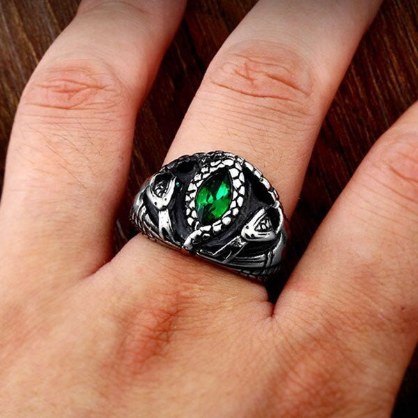 Bague dragon serpent