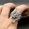 Bague dragon spirale
