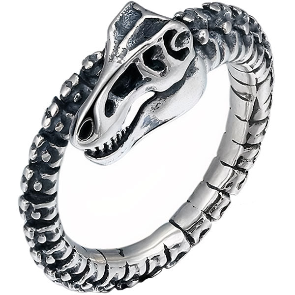 Bague dragon squelette