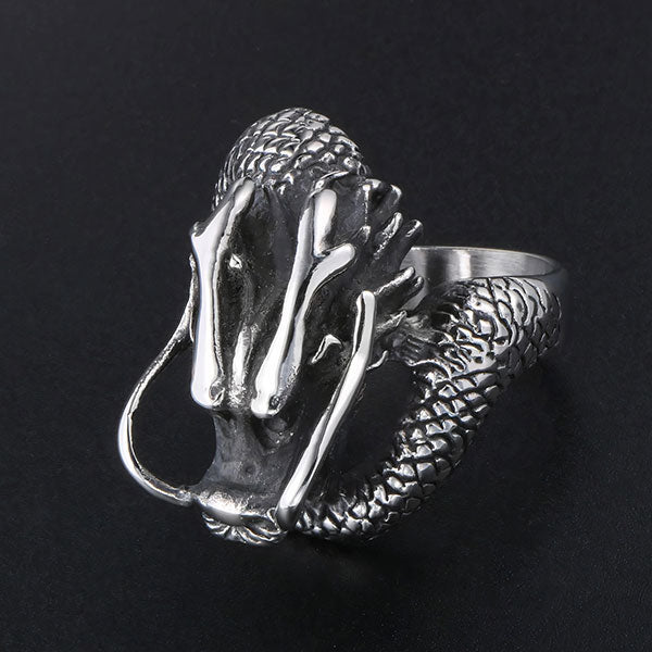 Bague dragon totem