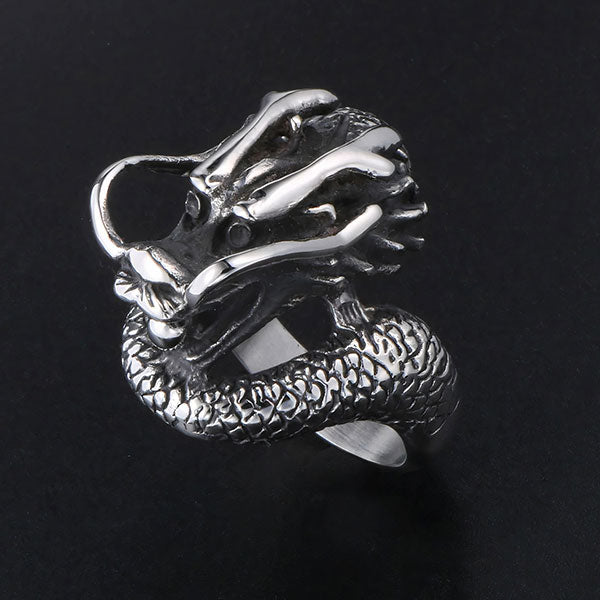 Bague dragon totem