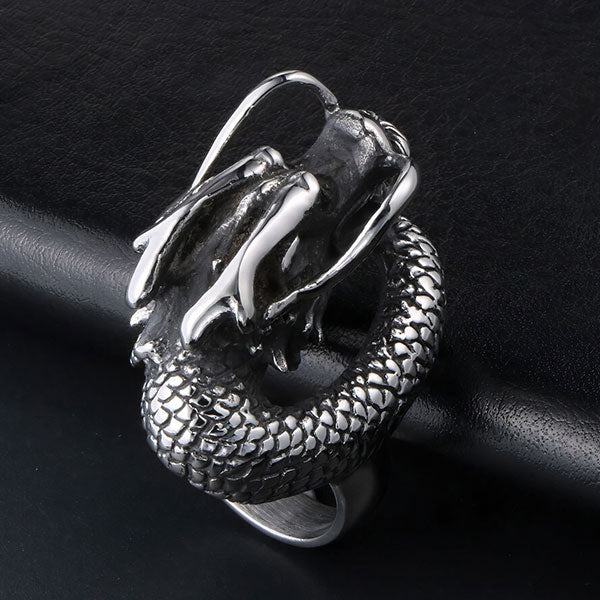 Bague dragon totem