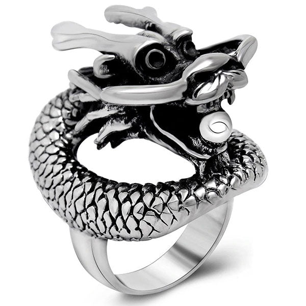 Bague dragon totem
