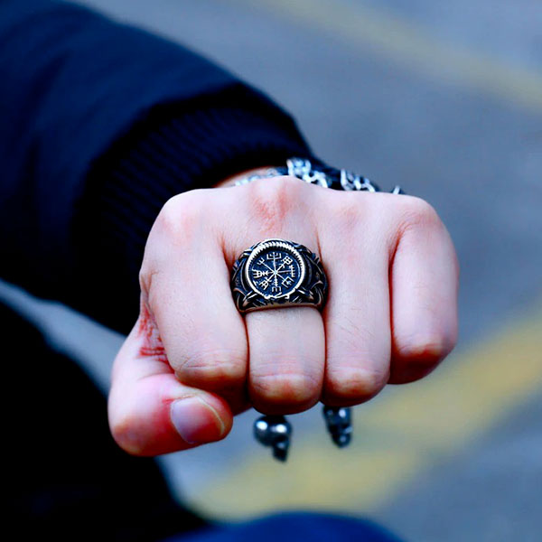 Bague dragon viking