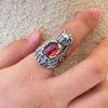Bague Dragon Zirconium (Argent)