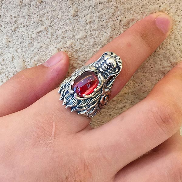Bague Dragon Zirconium (Argent)