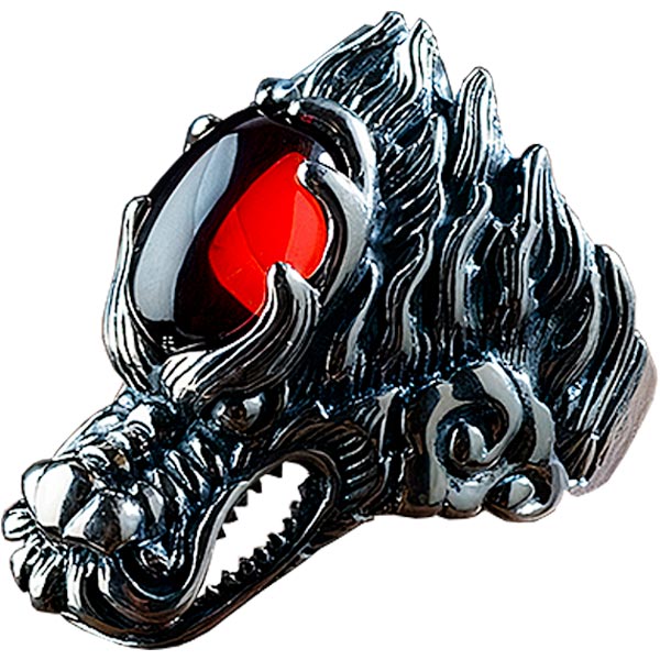 Bague Dragon Zirconium (Argent)