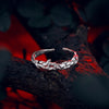 Bague Dragon Fleur Divine (Argent)