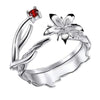 Bague Fleur Argent Femme