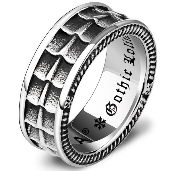 Bague Dragon Gothique Homme (Acier)