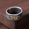 Bague homme dragon argent