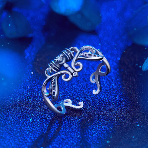 Bague marteau argent