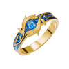 Bague Oeil Bleu Azur