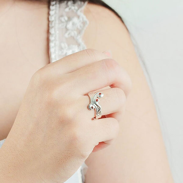 Bague Dragon Nuage Magique (Argent)