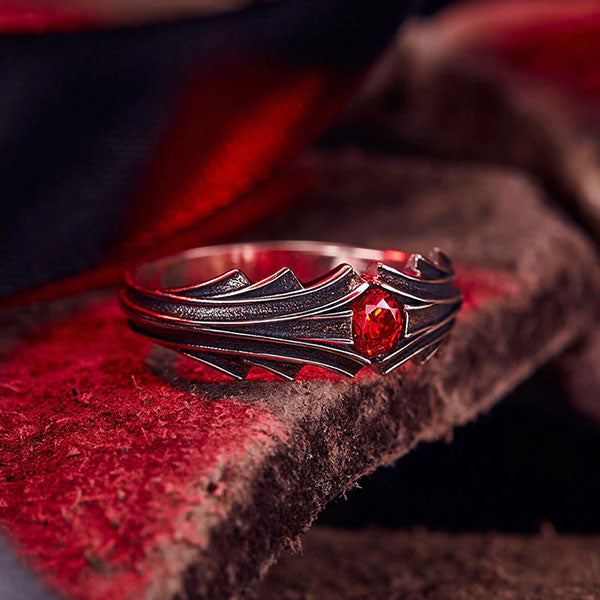 Bague Pierre Gemme Rouge