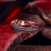 Bague Dragon Gemme Rouge (Argent)