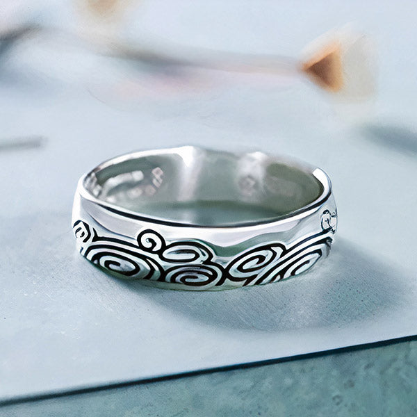 Bague vague japonaise