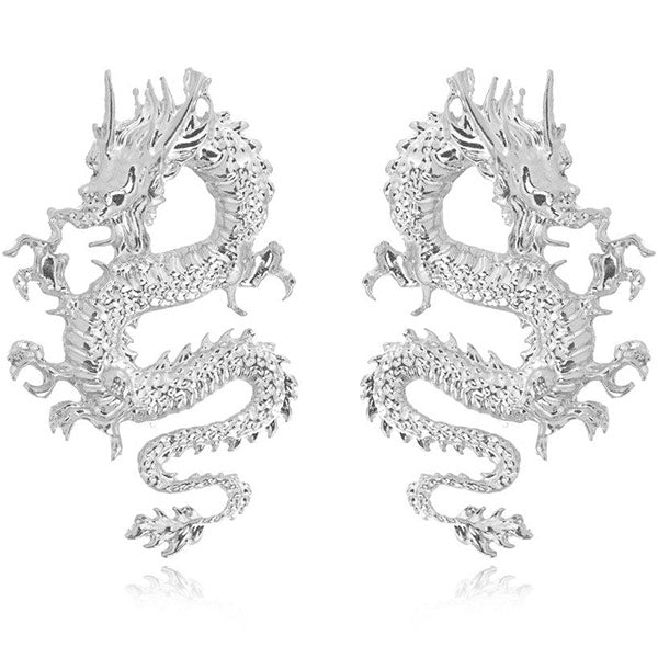 Boucle d'oreille dragon chinois